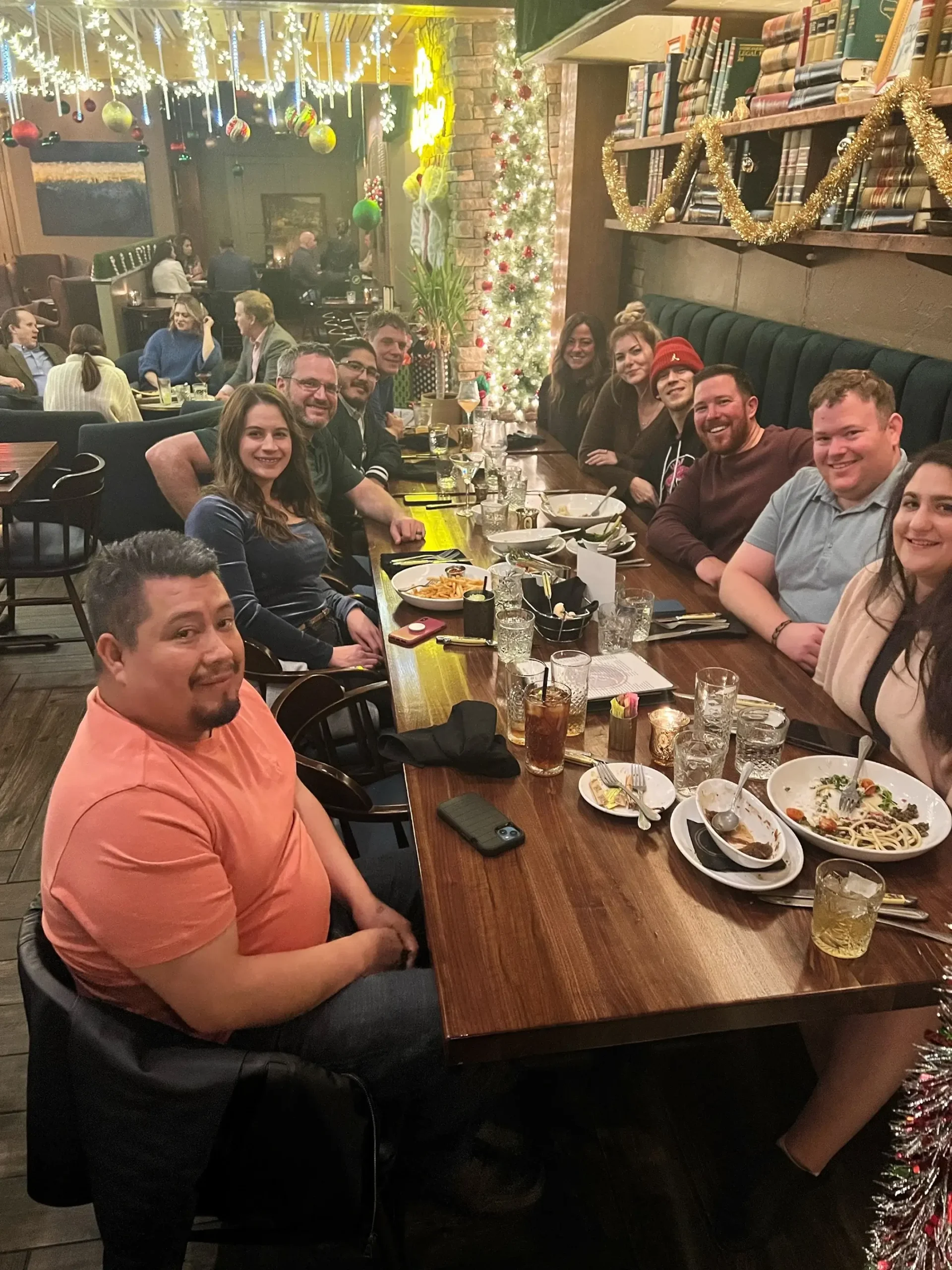 Palladium team out to dinner candid