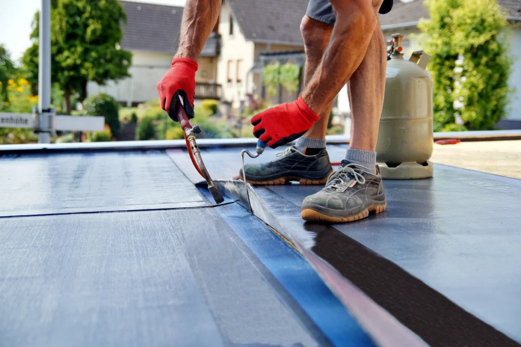 installing-flat-roof
