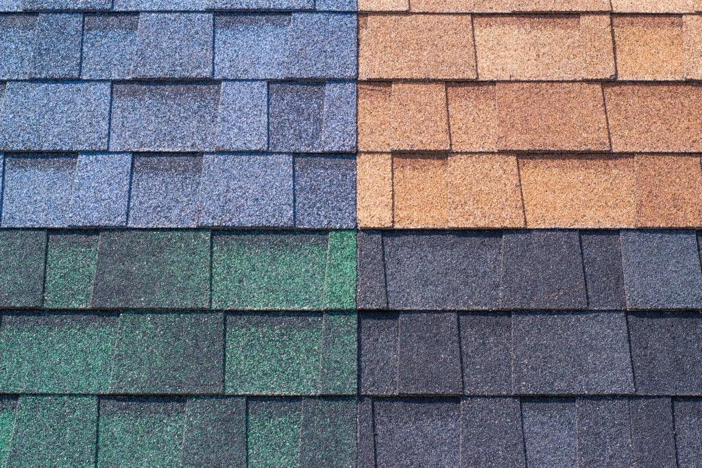 roofing shingles multi-colored, different options