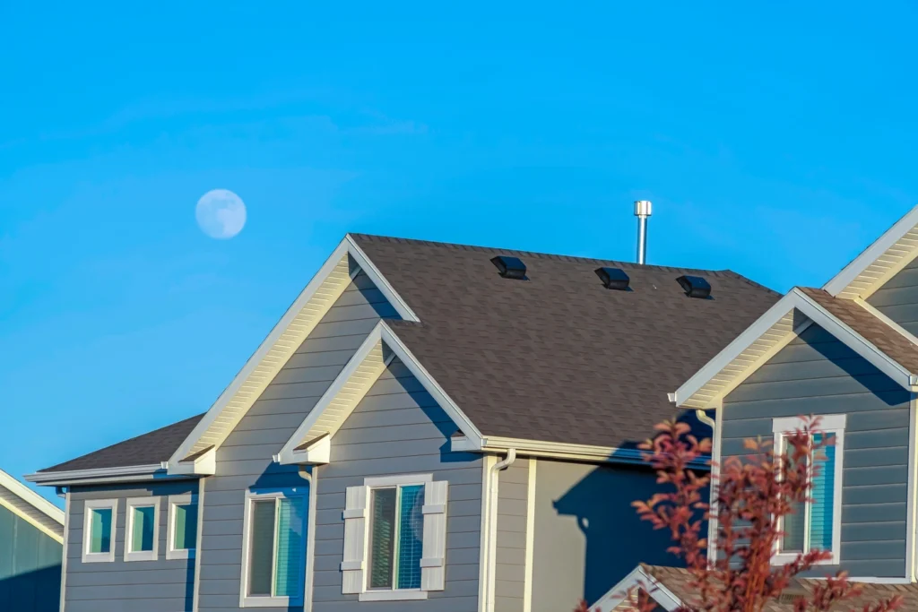 gable roof system installed on residential home outside of oklahoma city ok