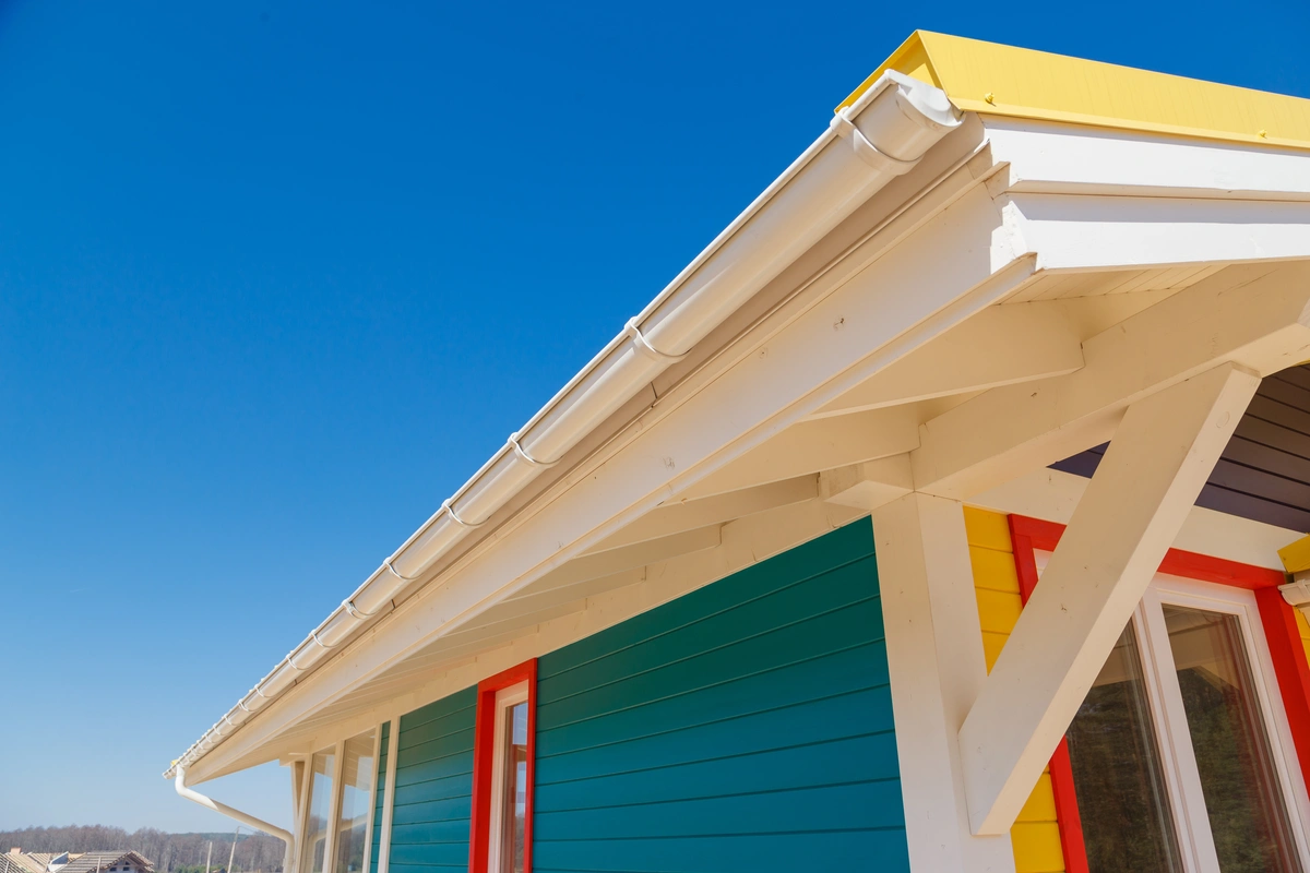colorful fascia house