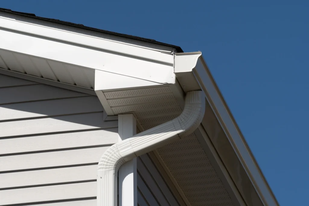 fascia on house white