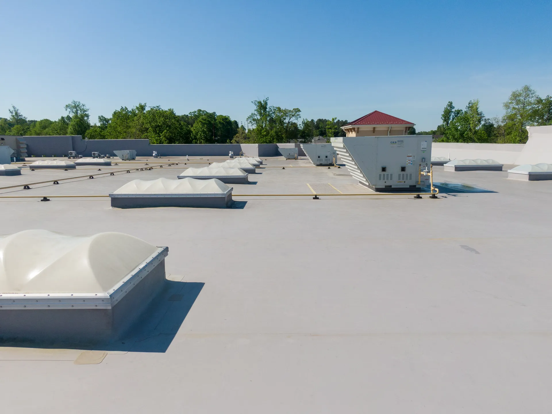 TPO flat commercial roof