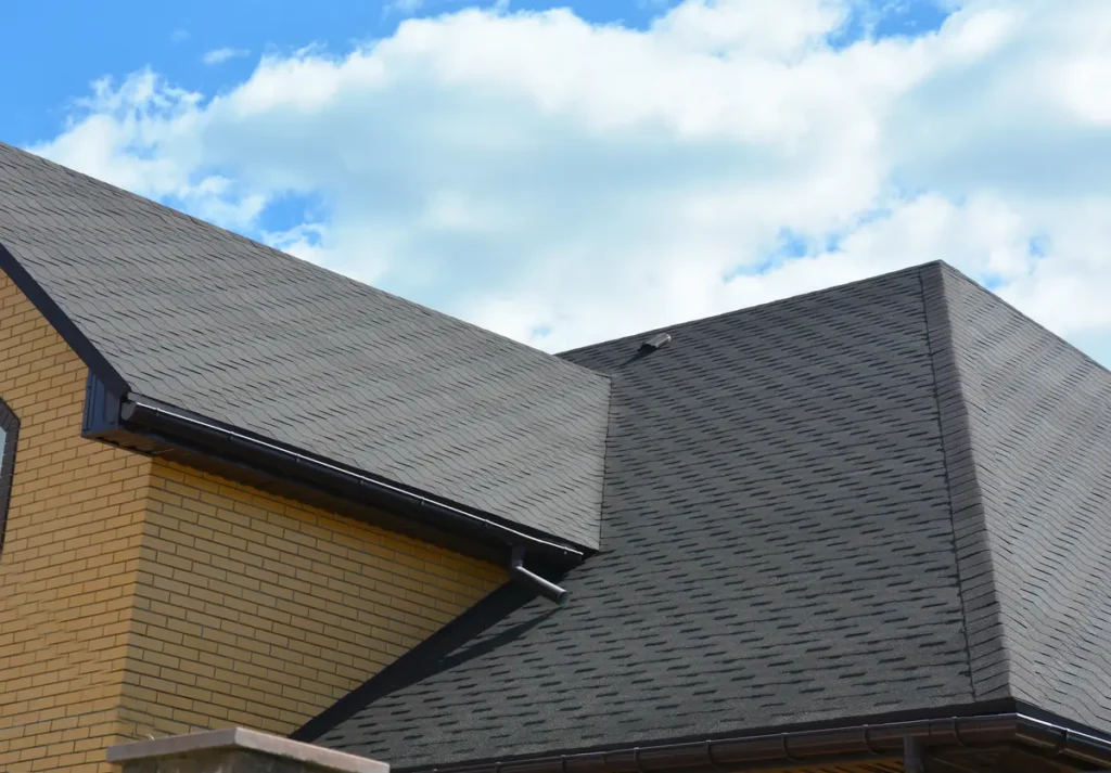 a shingle roof