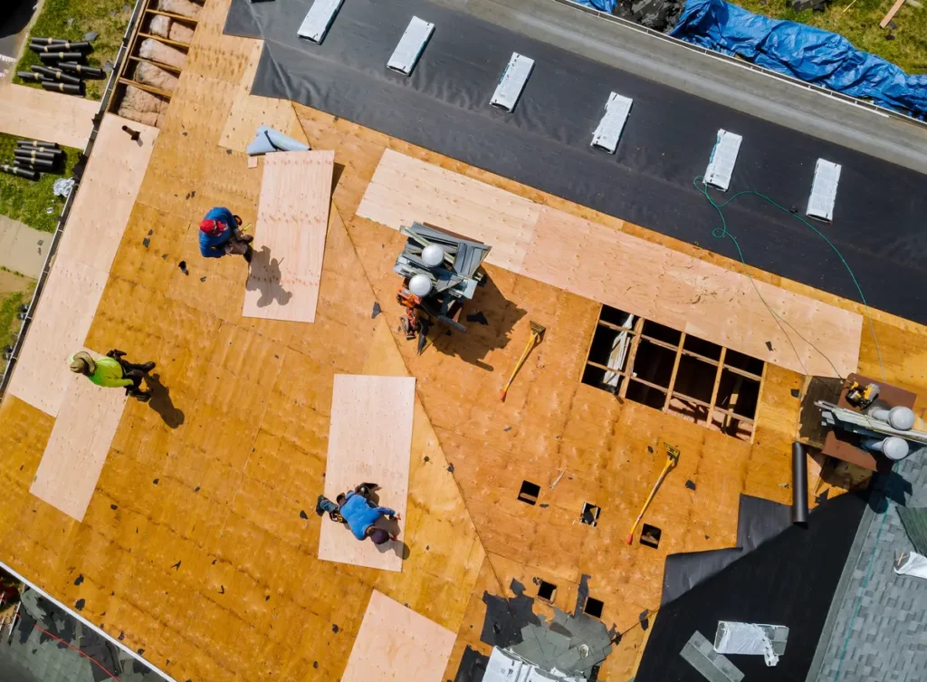 overhead underlayment installation