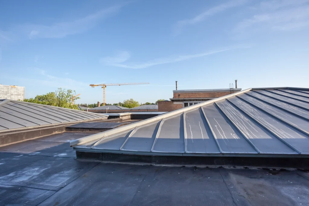 close up of epdm roofing system installed on commercial building in norman ok
