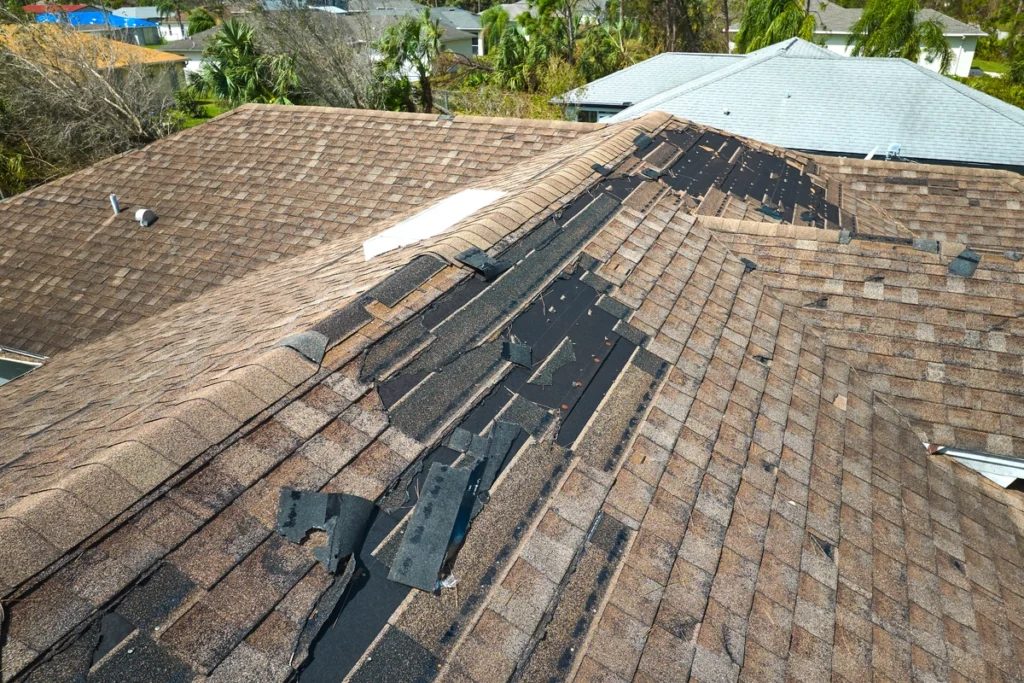 home shingle damage storm