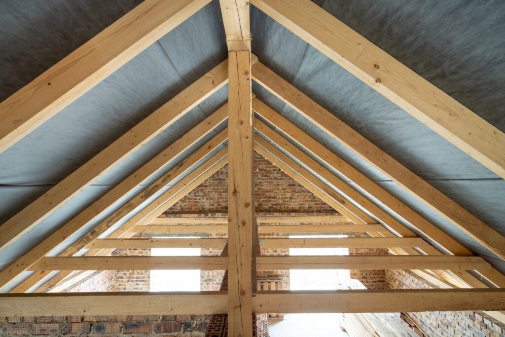 roof truss interior
