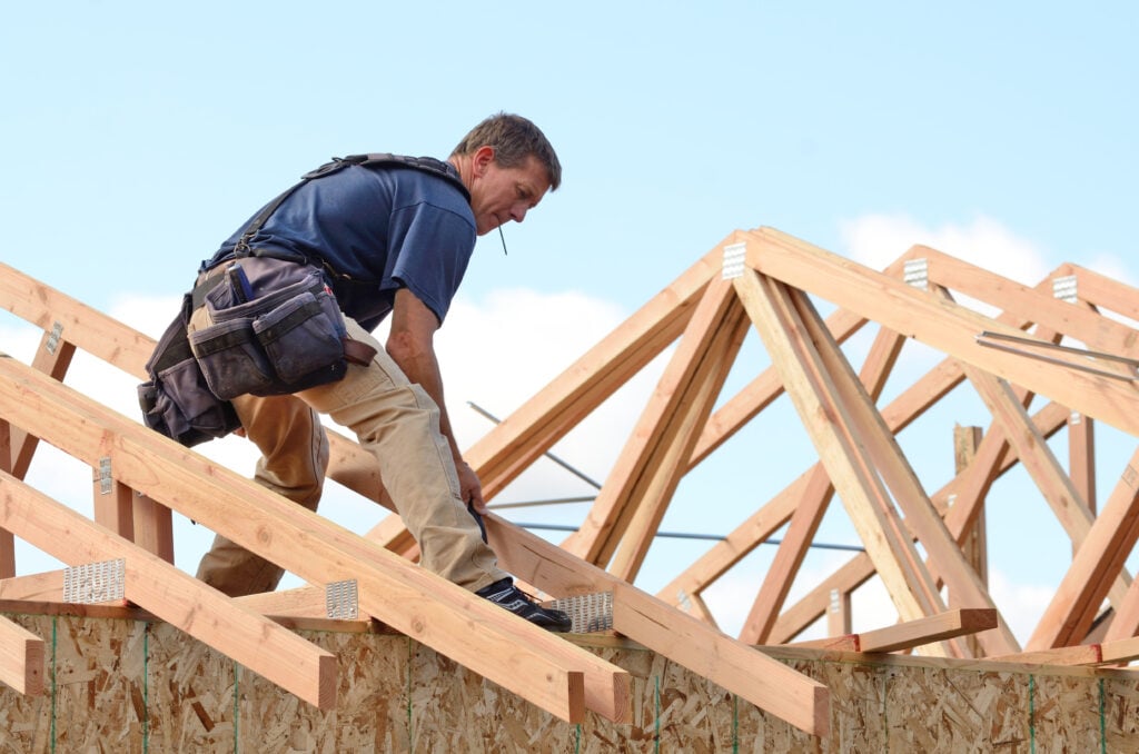 roof truss installation