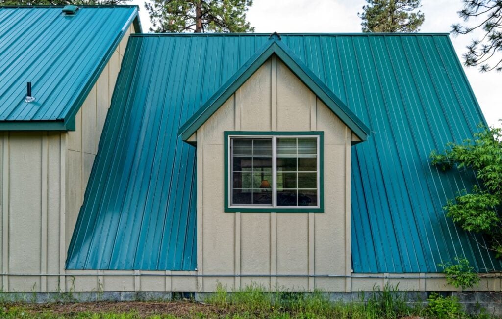metal roof colors blue cool looking house