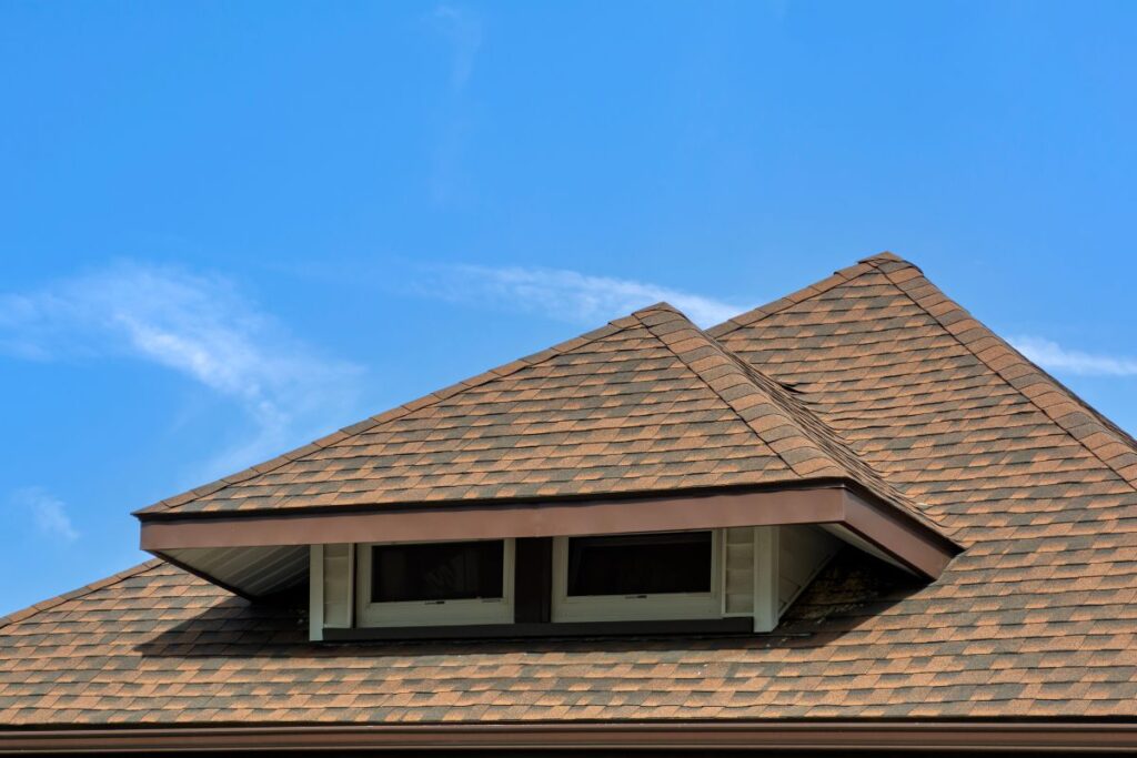 what roofing materials work best for homes in moore ok blue shky brown shingles small window