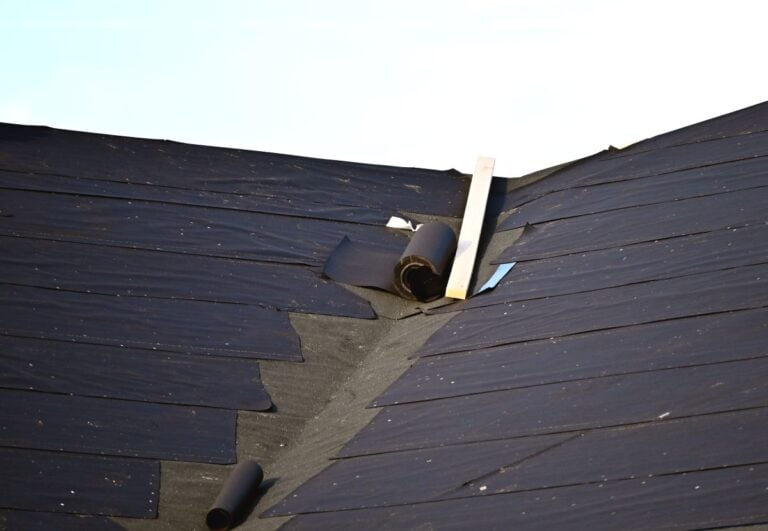 felt roof underlayment for a roof replacement