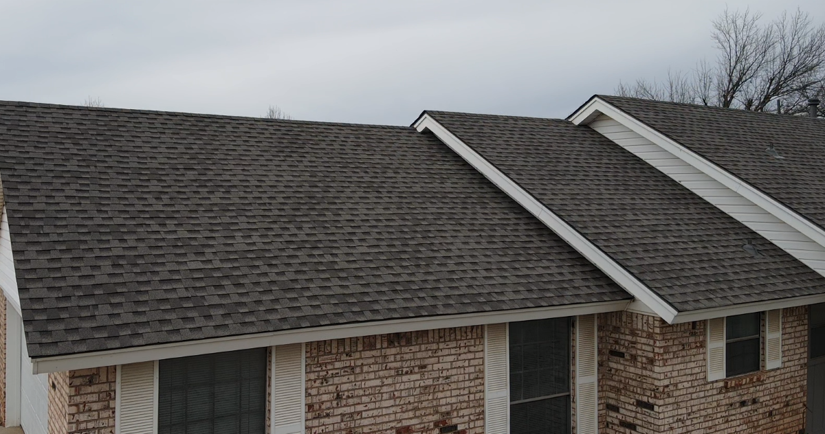 Newly installed roof by Palladium Roofing